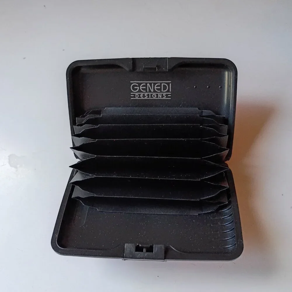 New Aluminum Wallet Unisex Many Pockets 4 3/8 x 3